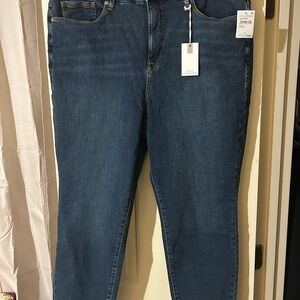Good American Dark Blue Denim Jeans